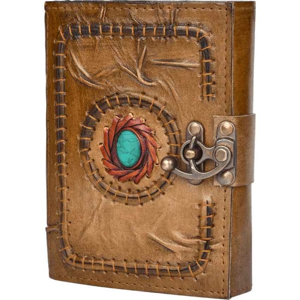 Aged Leather Journal with Latch