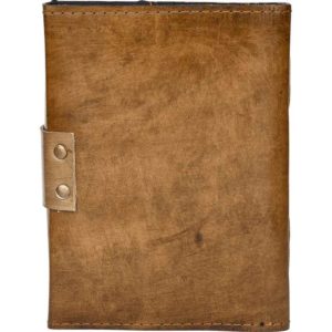 Aged Leather Journal with Latch