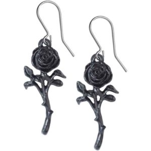 Romance of the Black Rose Earrings