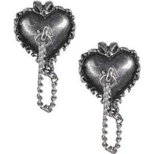 Witches Heart Stud Earrings
