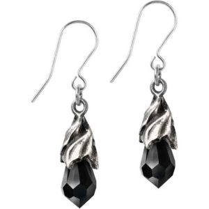 Black Empyrean Tear Earrings