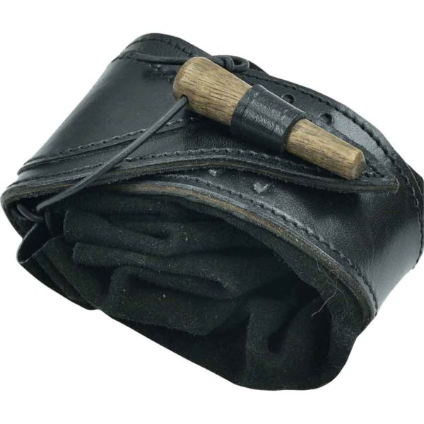 Leather Belt Pouch with Toggle