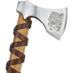 Knotwork Beast Viking Axe