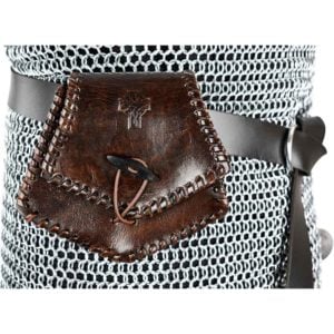 Celtic Cross Leather Belt Pouch