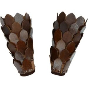 Leather Scale Arm Bracers