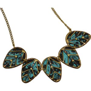 Atlantis Leaf Fantasy Patina Necklace