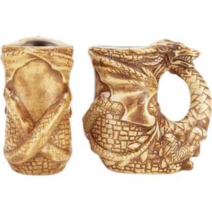 Stoneware Dragon Drinking Tankard