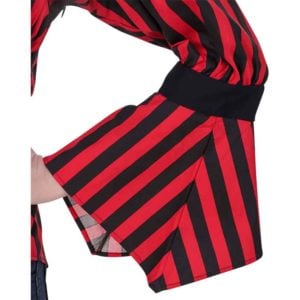 Felicia High-Low Striped Pirate Blouse