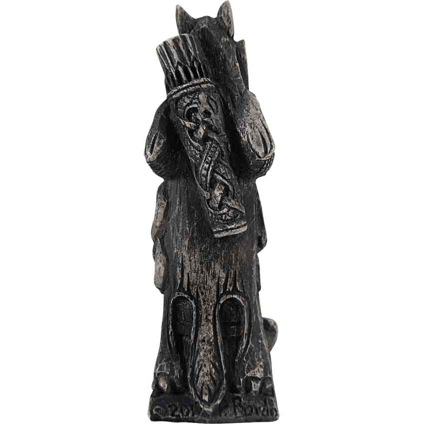 thumbnail interactive-video image 1 of Skadi Statue – Norse Goddess Of Winter Figurine, Stone Finish Polyresin – Viking Home Decor 1 of 3