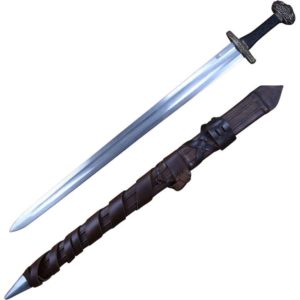 Damascus Einar Viking Sword with Scabbard and Belt