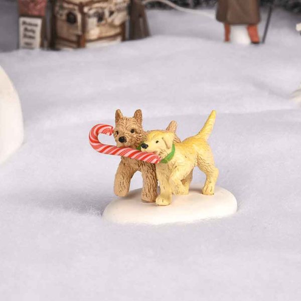 Peppermint Pups - Christmas Village Accessories by Department 56