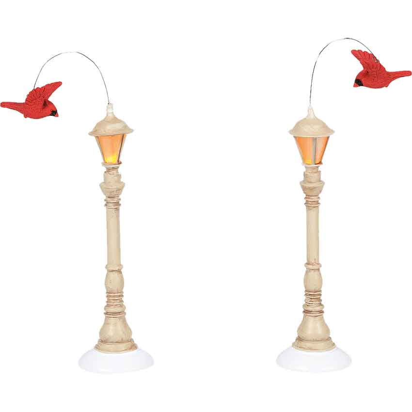 Village Cardinal Street Lights - Christmas Village Lights by Department 56