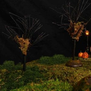 Midnight Moss Trees - Halloween Village Accessories by Department 56
