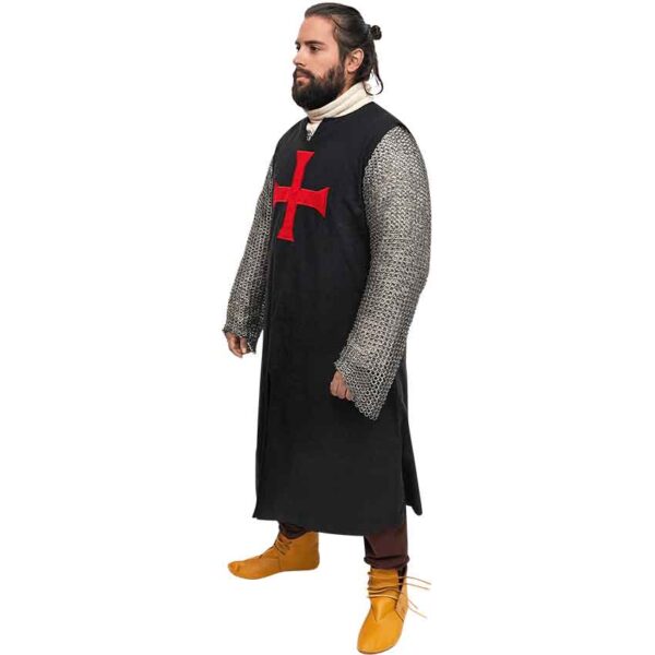 Black Templar Tunic with Red Cross