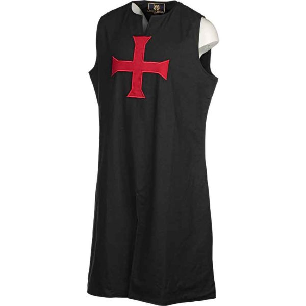 Black Templar Tunic with Red Cross