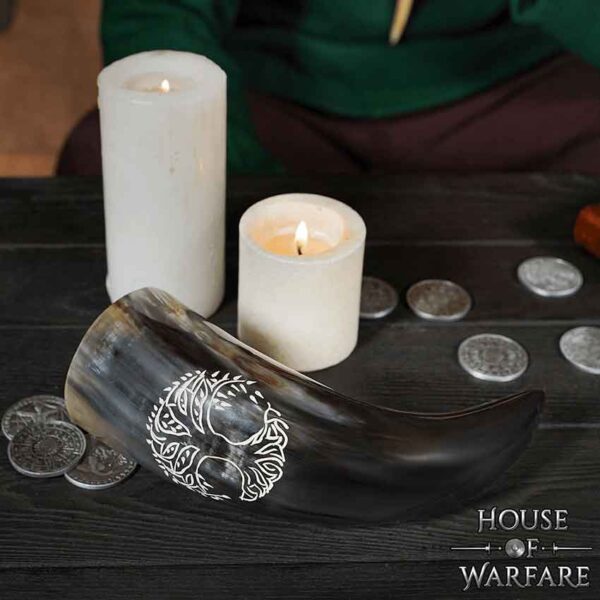 Tree of Life Drinking Horn