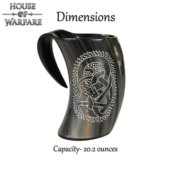 Viking Dragon Horn Tankard