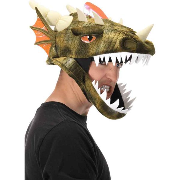 Dark Green Dragon Head Hat