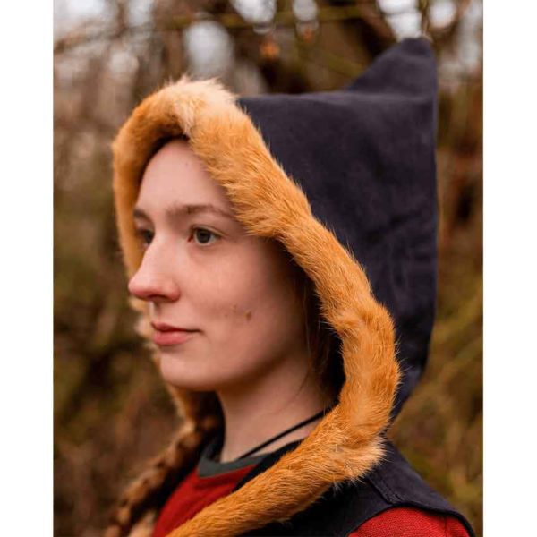 Fur Trimmed Jetta Hooded Top