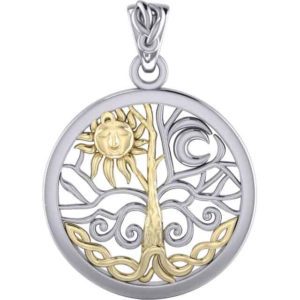 Silver Celestial Tree of Life Pendant