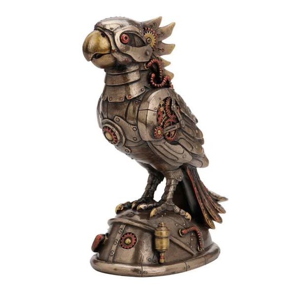 Steampunk Cockatiel Parrot Statue