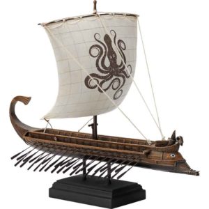 Greek Kraken Trireme Statue