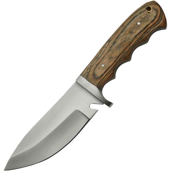 Hooked Pakkawood Hunter Knife