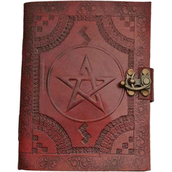 Stamped Pentacle Journal with Lock