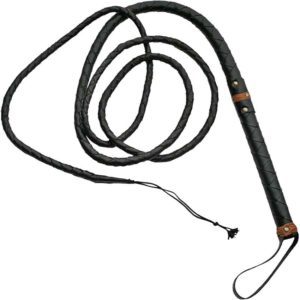 Long Black Handle Bullwhip