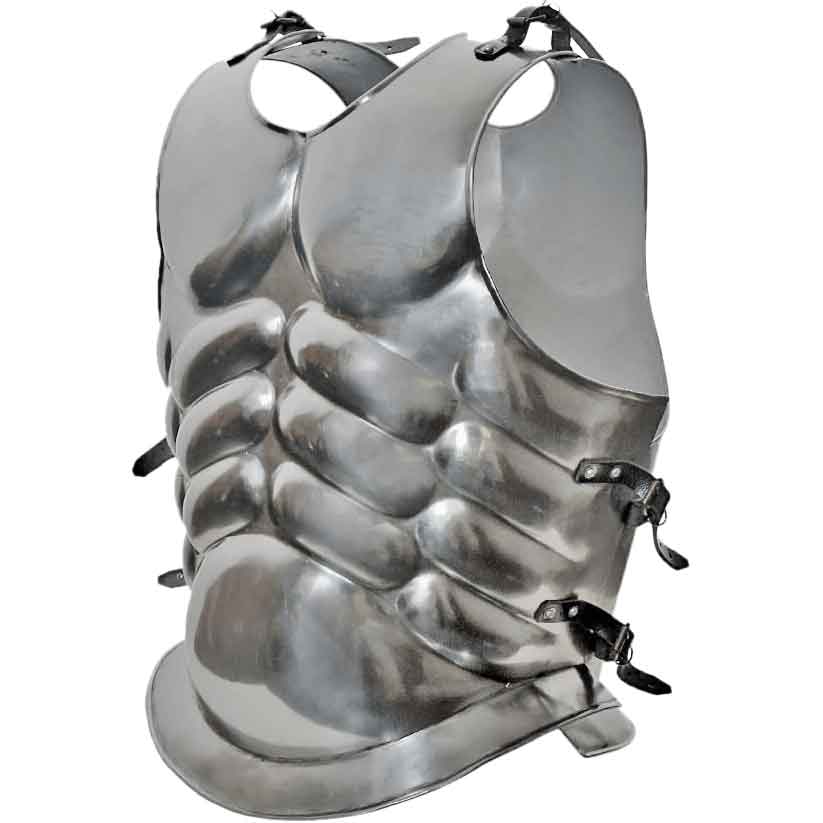 Spartan Roman Black Steel Muscle Breastplate Cuirass Medieval Armor LARP Costume 