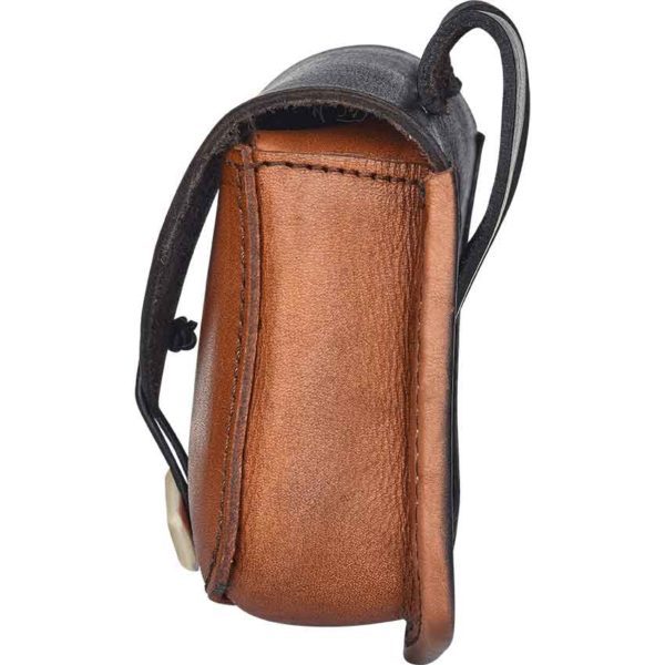 Black and Brown Medieval Belt Bag