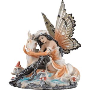 Frost Fairy with Unicorn Statue