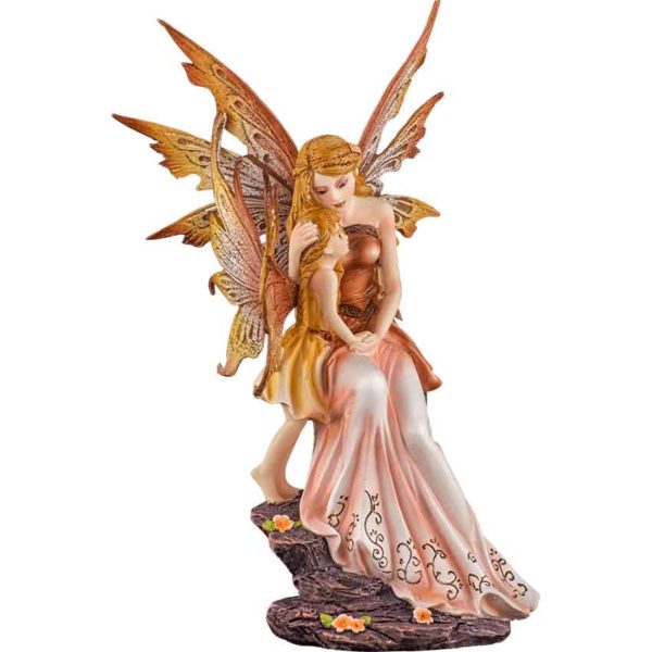 Mother and Child Fairy Statue