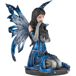 Black Cat Fairy Statue