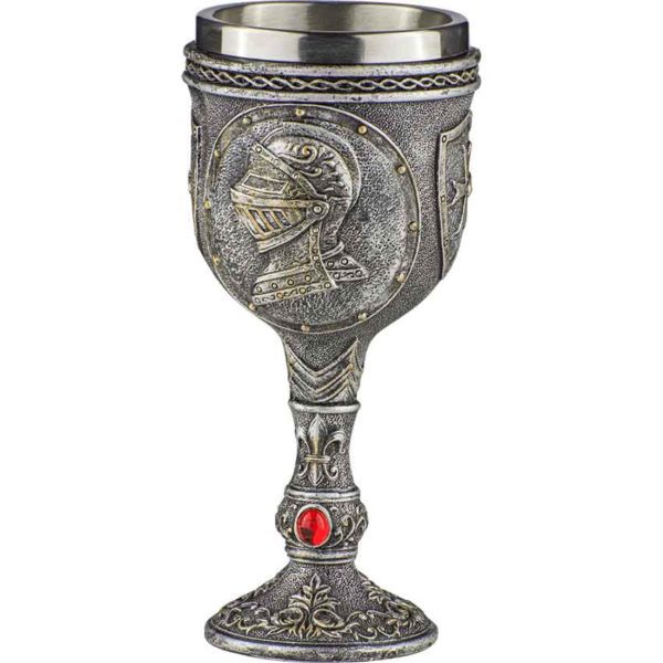 Medieval Knight Helmet Goblet