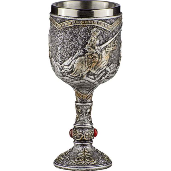 Horseback Medieval Knight Goblet