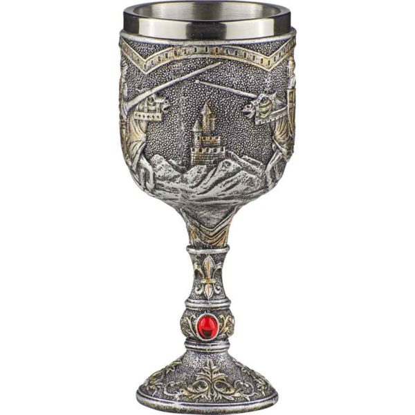 Horseback Medieval Knight Goblet