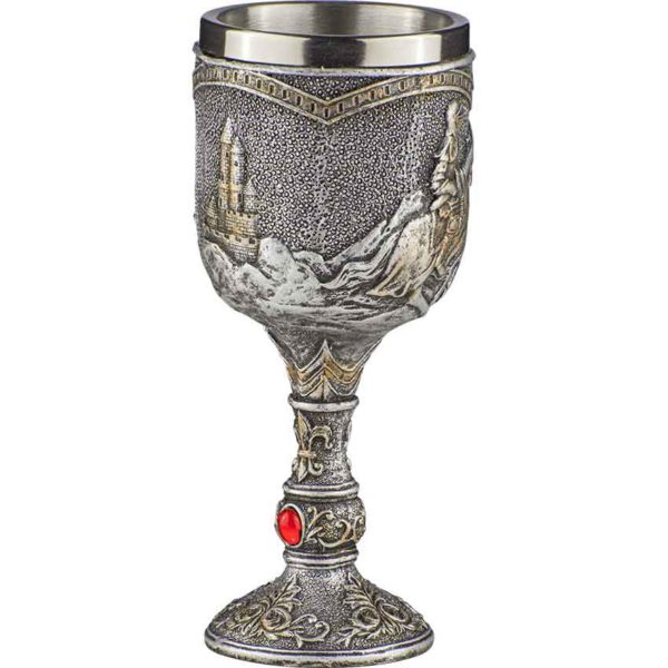 Horseback Medieval Knight Goblet