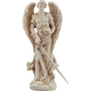 White Archangel Jeudiel of Leadership Statue