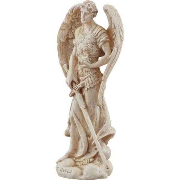White Archangel Jeudiel of Leadership Statue