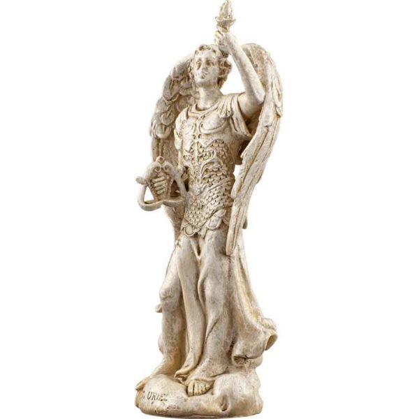 White Archangel Uriel of Poetry Statue