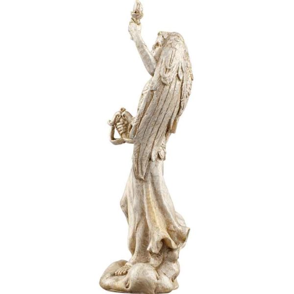 White Archangel Uriel of Poetry Statue