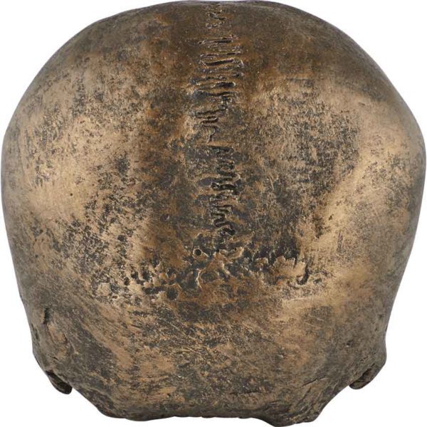 Antiqued Golden Skull