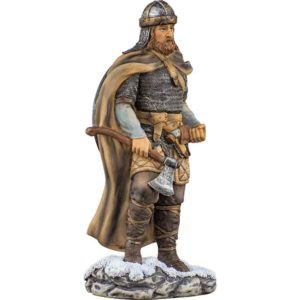Full Color Viking Warrior Statue