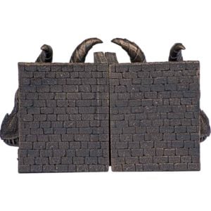 Bronze Dragon Head Bookend Set