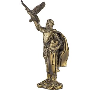 Crusader Falconer Bronze Statue