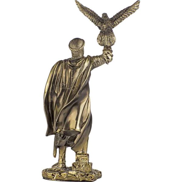 Crusader Falconer Bronze Statue