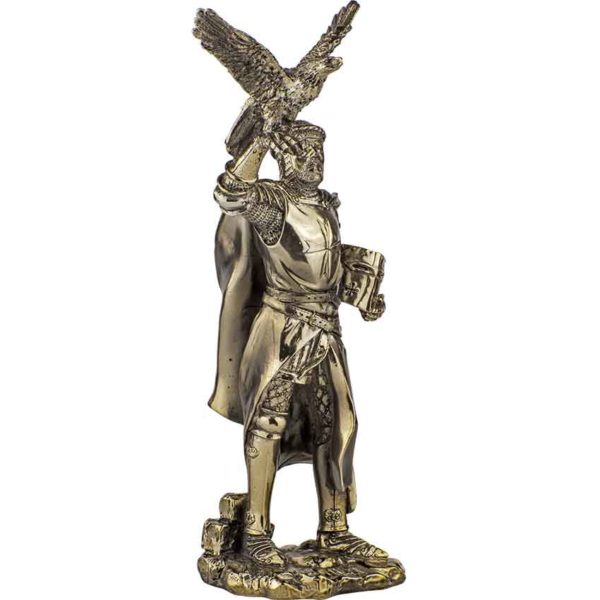 Crusader Falconer Bronze Statue