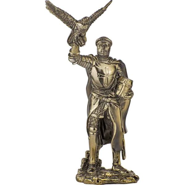 Crusader Falconer Bronze Statue