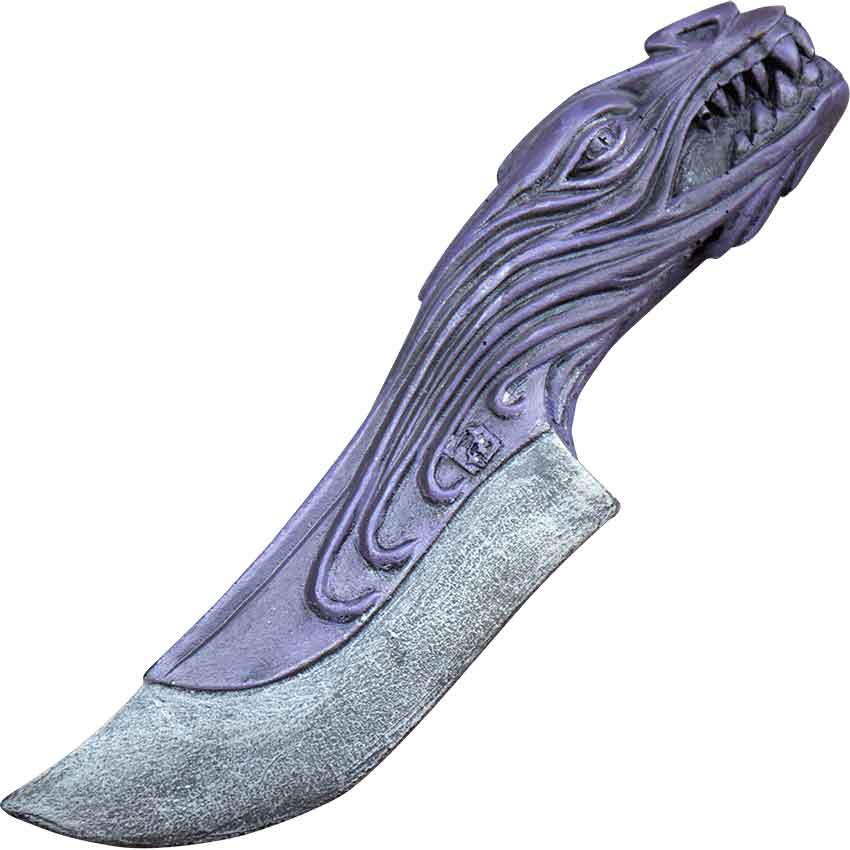 Image of Dragon LARP Throwing Knife - Purple